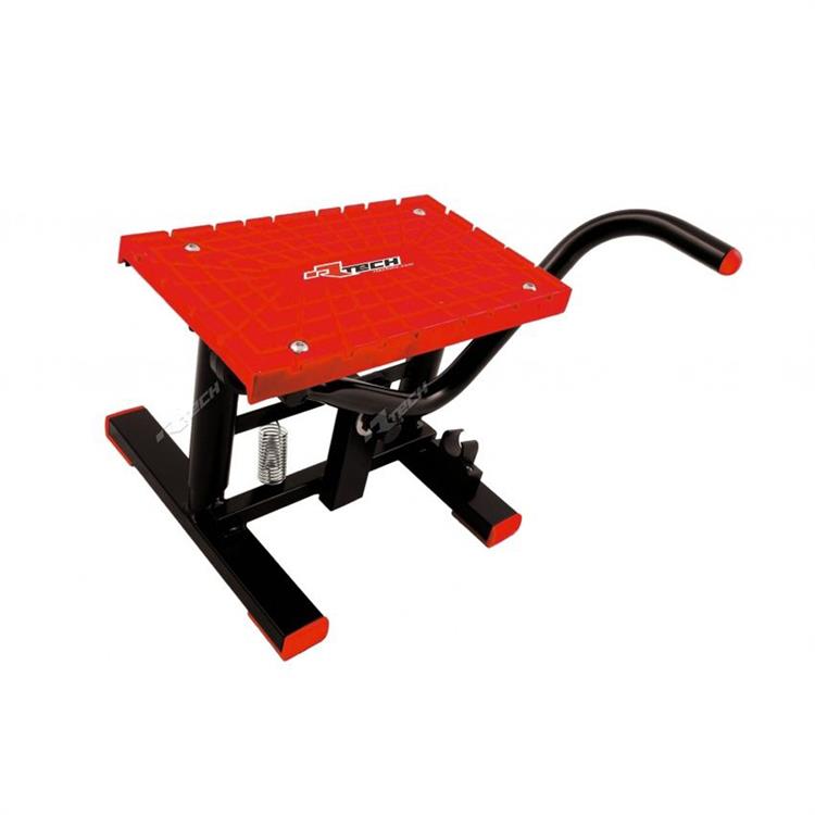 Cavalletto Racetech a leva per minimotard antiscivolo Rosso