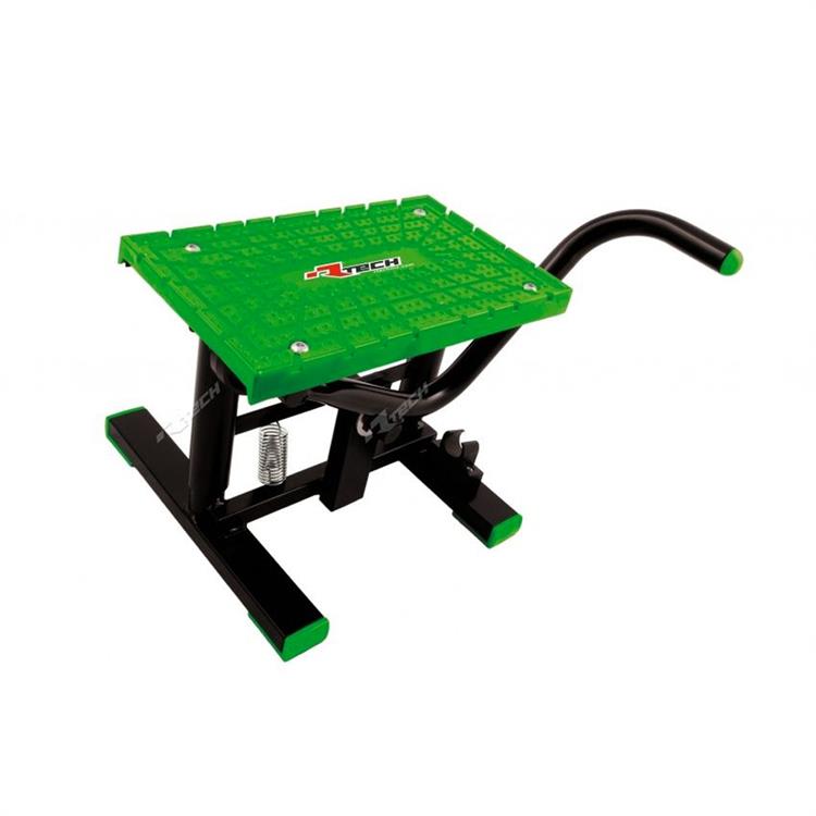 Cavalletto Racetech a leva per minimotard antiscivolo Verde