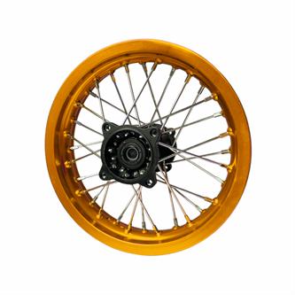 cerchio posteriore 12 cross perno 15mm oro