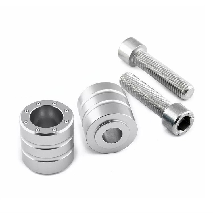 Contrappesi manubrio Bmw S 1000 HP4 ABS HP4 (2013-2014) ergal Argento Pro Bolt