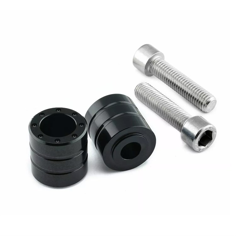 Contrappesi manubrio Bmw S 1000 HP4 ABS HP4 (2013-2014) ergal Nero Pro Bolt
