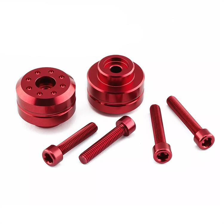 Contrappesi manubrio Kawasaki W 800 (11-16) ergal Rosso Pro Bolt