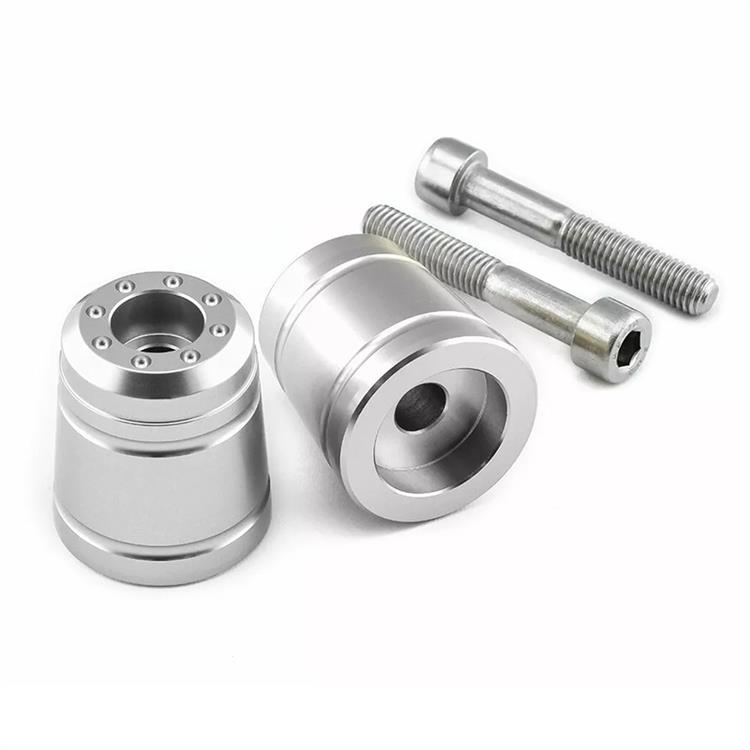 Contrappesi manubrio Kawasaki Z 1000 (2003-2009) ergal Argento Pro Bolt