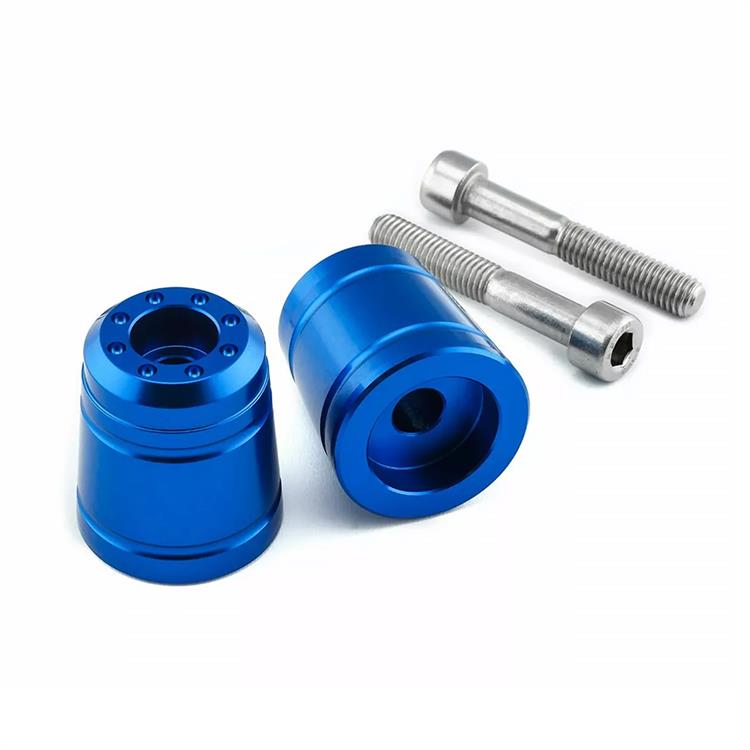 Contrappesi manubrio Kawasaki Z 750 (2004-2009) ergal Blu Pro Bolt