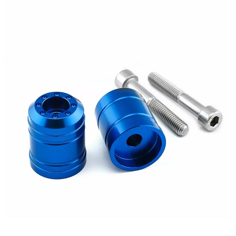 Contrappesi manubrio Kawasaki ZX 6 R 636 ABS Ninja (13-24) ergal Blu Pro Bolt