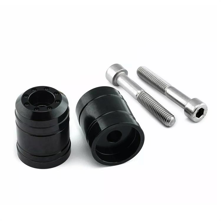 Contrappesi manubrio Kawasaki ZX 6 R 636 ABS Ninja (13-24) ergal Nero Pro Bolt