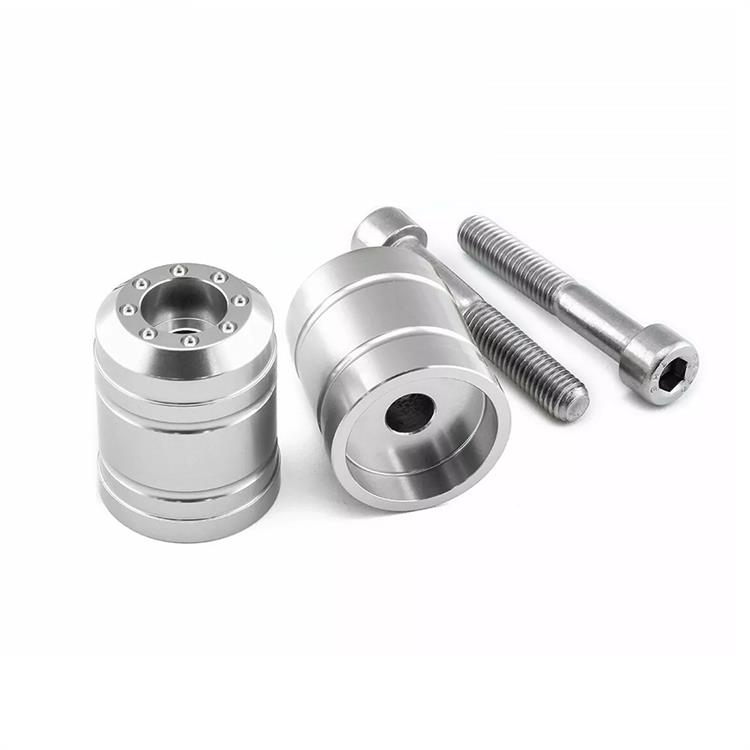 Contrappesi manubrio Kawasaki ZX 6 R 636 ABS Ninja Performance (2013-2024) ergal Argento Pro Bolt