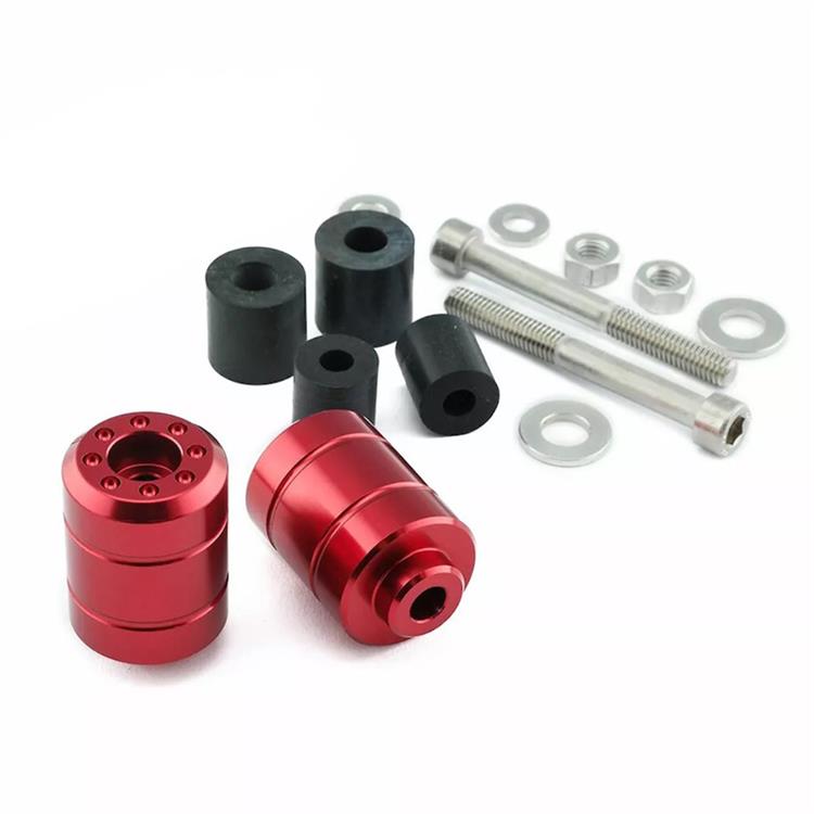 Contrappesi manubrio Ktm Duke 690 ABS (12-15) ergal Rosso Pro Bolt
