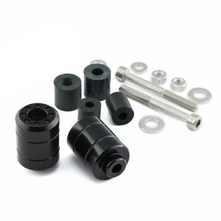 Contrappesi manubrio Suzuki GSF 1200 SZ Bandit (2005) ergal Nero Pro Bolt