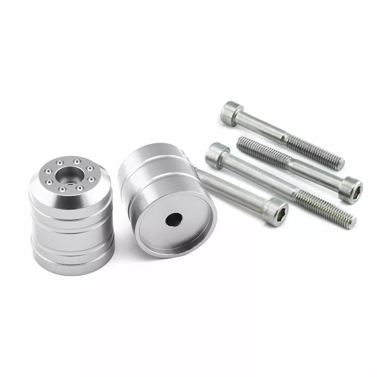 Contrappesi manubrio Suzuki GSF 600 S Bandit (2000-2004) ergal Argento Pro Bolt