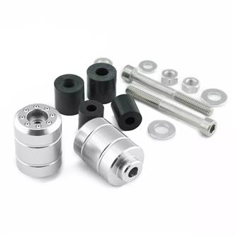 contrappesi manubrio suzuki gsf 650 bandit 05 06 ergal argento pro bolt