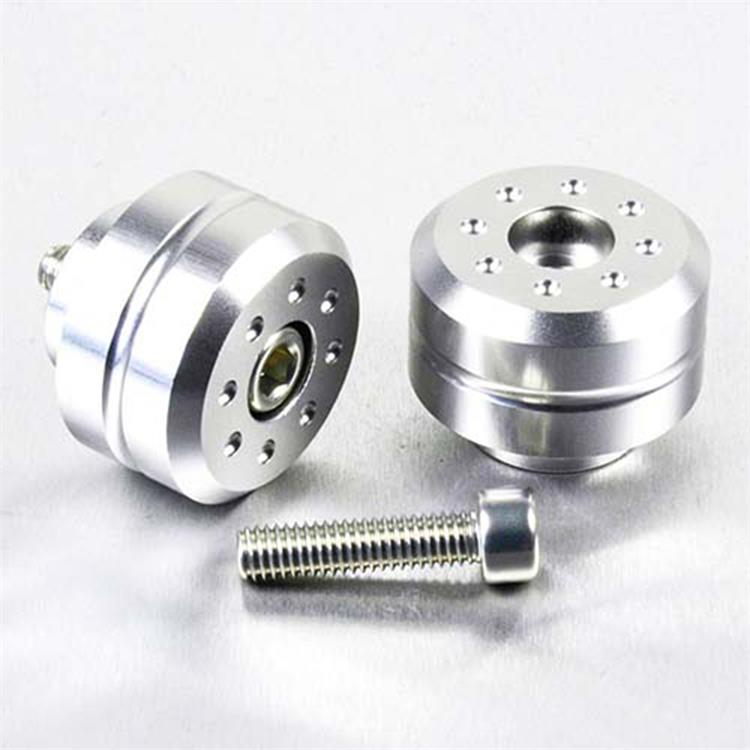 Contrappesi manubrio Yamaha FZ8 N (2010-2016) ergal Argento Pro Bolt