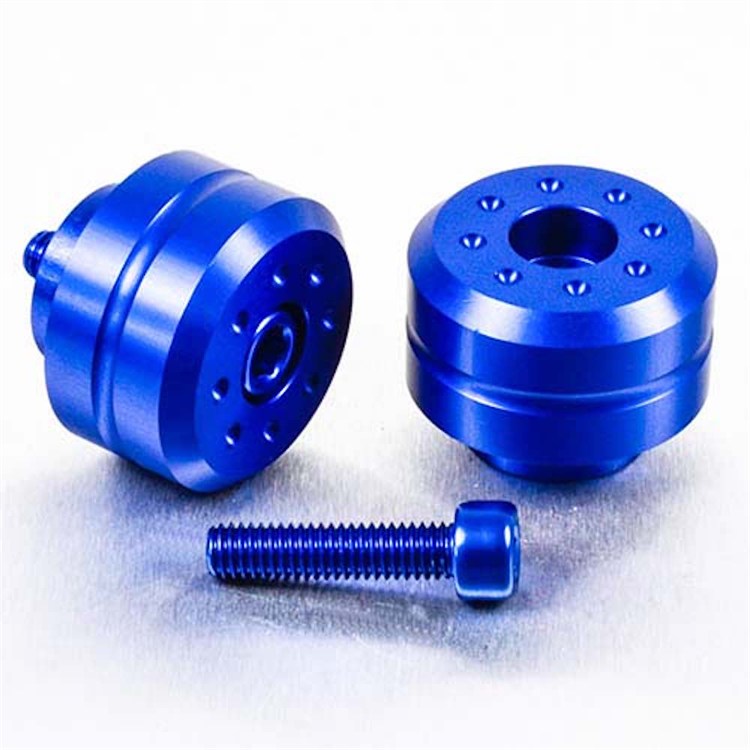 Contrappesi manubrio Yamaha FZ8 S Fazer (2010-2016) ergal Blu Pro Bolt