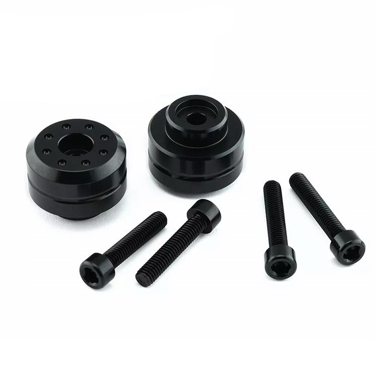Contrappesi manubrio Yamaha MT 09 ABS (21-23) ergal Nero Pro Bolt