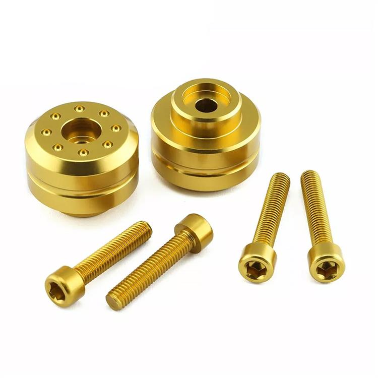 Contrappesi manubrio Yamaha MT 09 ABS (21-23) ergal Oro Pro Bolt