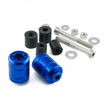 contrappesi manubrio yamaha tt r 250 02 06 ergal blu pro bolt
