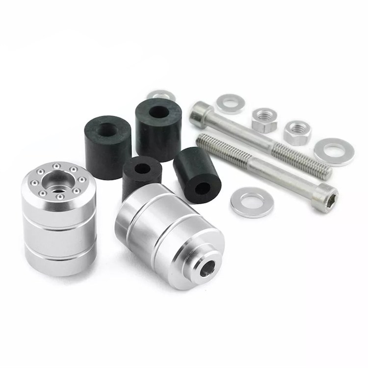 Contrappesi manubrio Yamaha WR 250 X (2008-2014) ergal Argento Pro Bolt