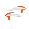 Convogliatori radiatore KTM 125 SX (2019) Bianco e Arancione in Plastiche