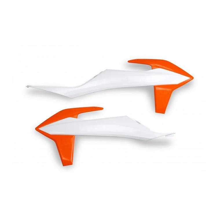 Convogliatori radiatore KTM 125 SX (2020-2022) Bianco e Arancione