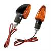 Coppia frecce Arrow moto e scooter Nero LED lente arancio in Portatarga, Specchi e Frecce