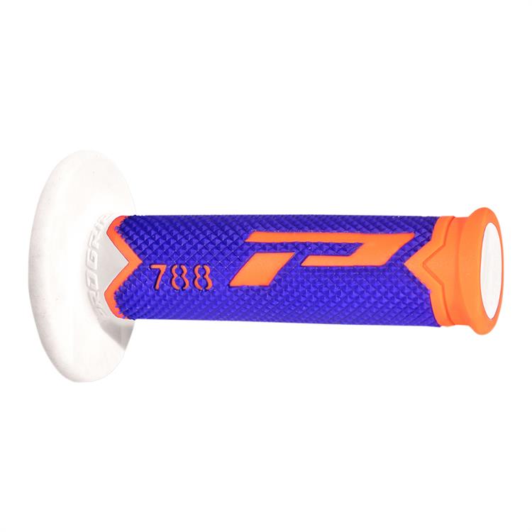 Coppia manopole Pro Grip 788 - arancione fluo Blu Bianco