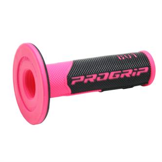 coppia manopole pro grip 801 fucsia fluo nero