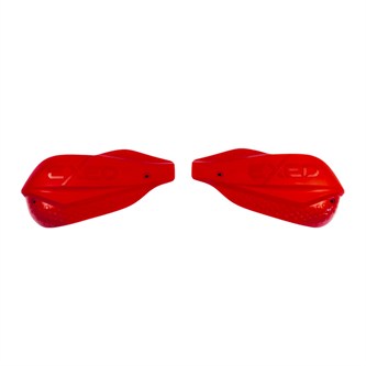 coppia paramani chiusi exed per manubrio 286 mm rossi