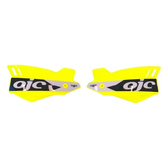 coppia paramani ojc shark universali gialli fluo adesivo bianco