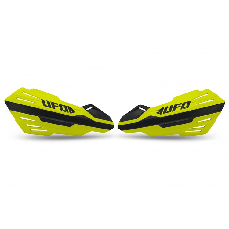 Coppia paramani UFO FERITOIE per attacchi OEM Husqvarna/KTM Giallo