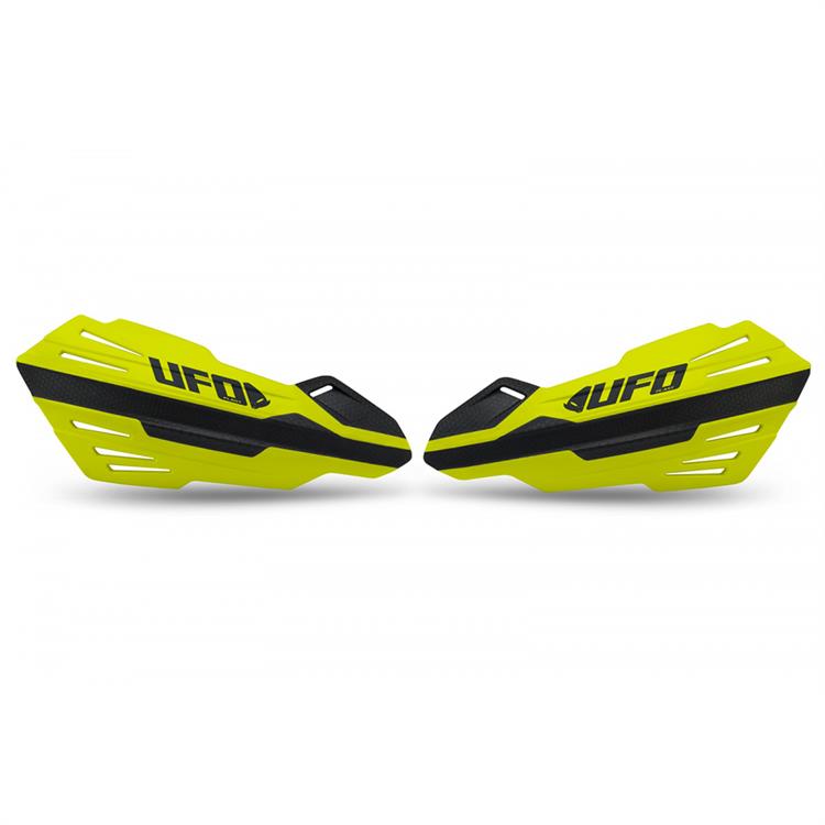 Coppia paramani UFO FERITOIE per attacchi OEM Husqvarna/KTM Giallo