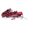 Coppia pedane in ergal Honda CR 125 (2002-2007) rosse in Telaio