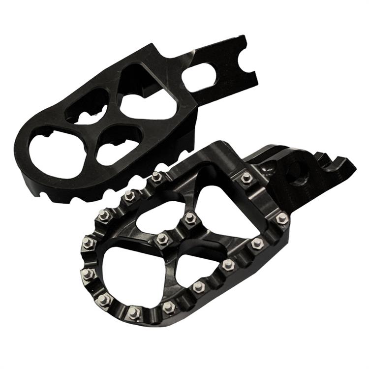 Coppia pedane in ergal Honda CRF 450 X (05-16) nere