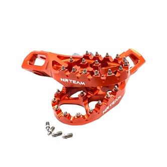 coppia pedane in ergal husqvarna 300 te 24 25 arancioni