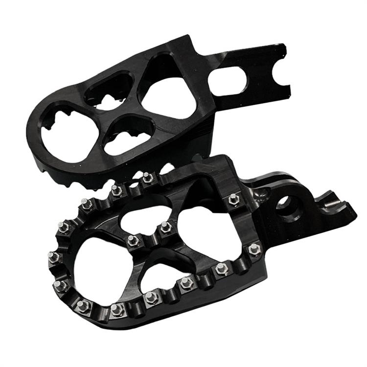 Coppia pedane in ergal Kawasaki KX 450 F (07-25) nere