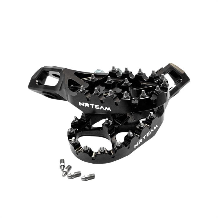 Coppia pedane in ergal KTM 350 SX-F (23-25) nere