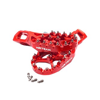 coppia pedane in ergal ktm 450 sx f 23 25 rosse