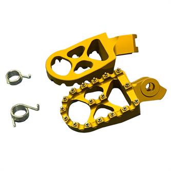 coppia pedane in ergal suzuki rmz 250 10 18 oro