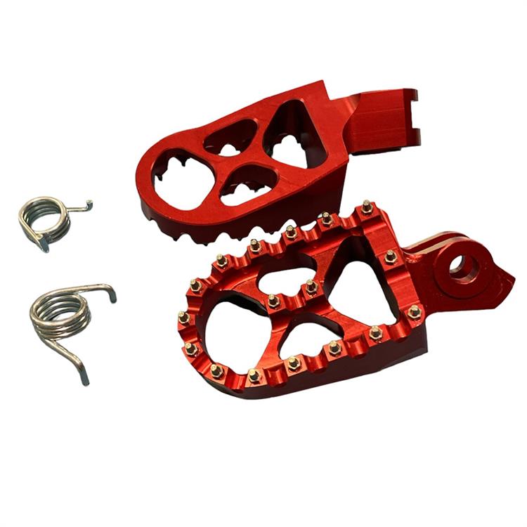 Coppia pedane in ergal Suzuki RMZ 450 (08-25) rosse