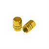 Coppia tappi valvola alluminio Oro in Cerchi e Gomme