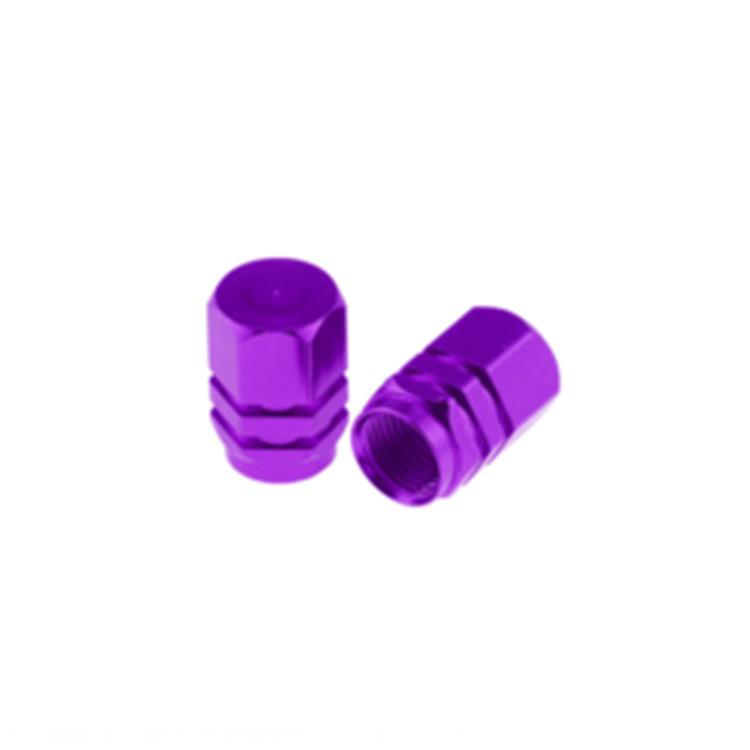 Coppia tappi valvola alluminio Viola
