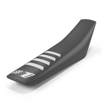 coprisella universale onegripper ribbed grigio scuro e bianco