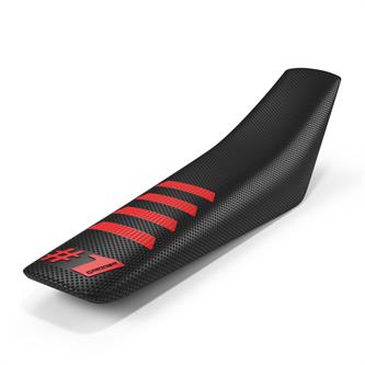 coprisella universale onegripper ribbed nero e rosso