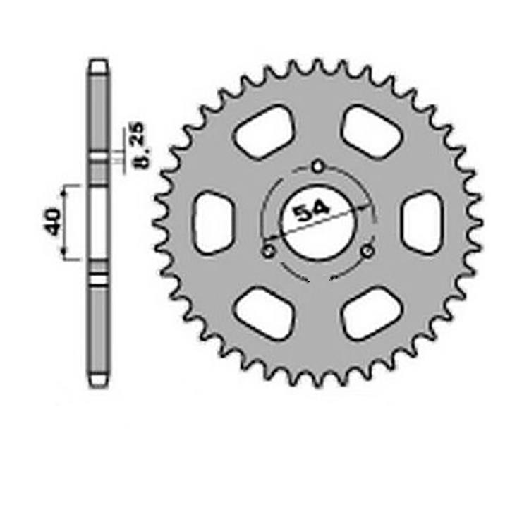 Corona Ferro 35 denti  PBR per OHVALE GP0