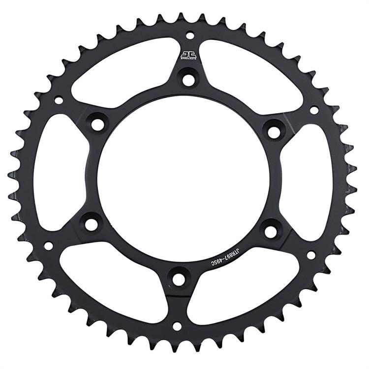 Corona JT acciaio KTM 520 SX-F (2000-2002) 49 denti scaricata