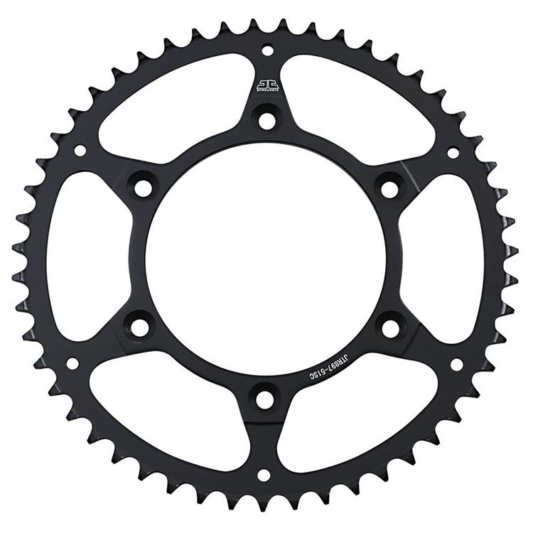 Corona JT acciaio KTM 530 EXC-F (2008-2011) 51 denti scaricata