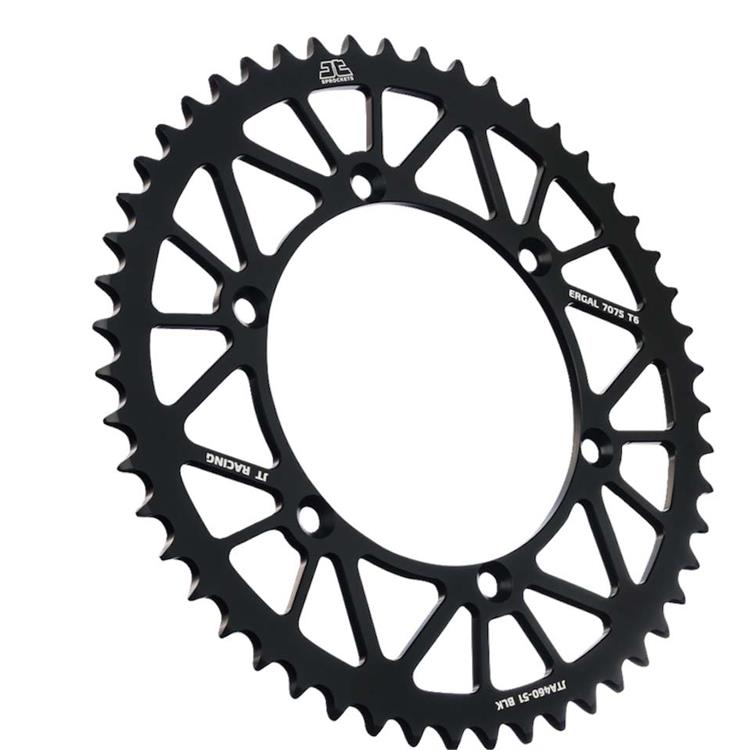 Corona JT ergal Kawasaki KX 125 (1980-2008) 51 denti Nero