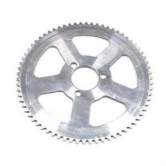 corona minicross 54 denti passo medio tf8 foro centrale 35 mm argento