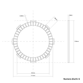 dischi frizione guarniti fcc kawasaki kx 85 2001 2025