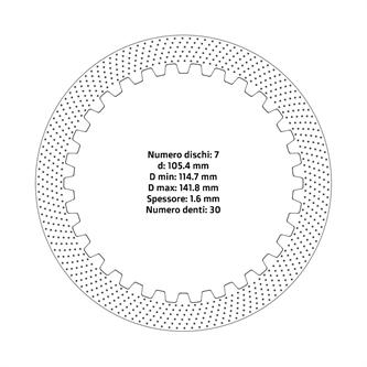 dischi frizione yamaha yz 450 f 07 17 serie acciaio
