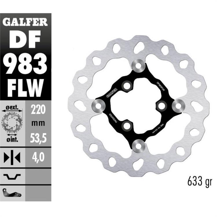 Disco Freno 220 mm flottante Galfer 3F